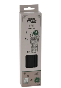 Strohhalm 50er Set schwarz