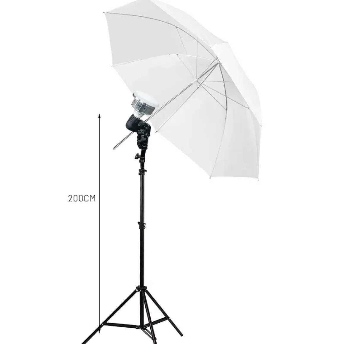 Studioleuchte Schirm LED 2er Set