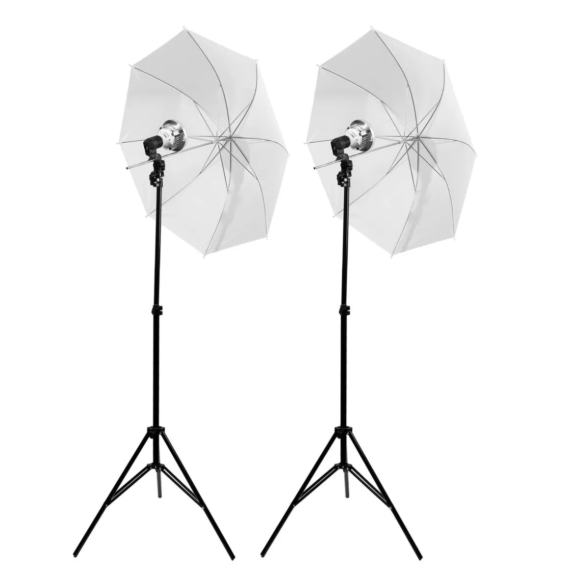 Studioleuchte Schirm LED 2er Set