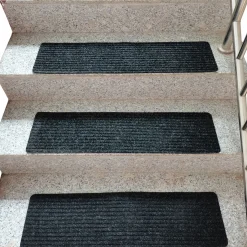 Stufenmatte selbstklebend 15er Set schwarz