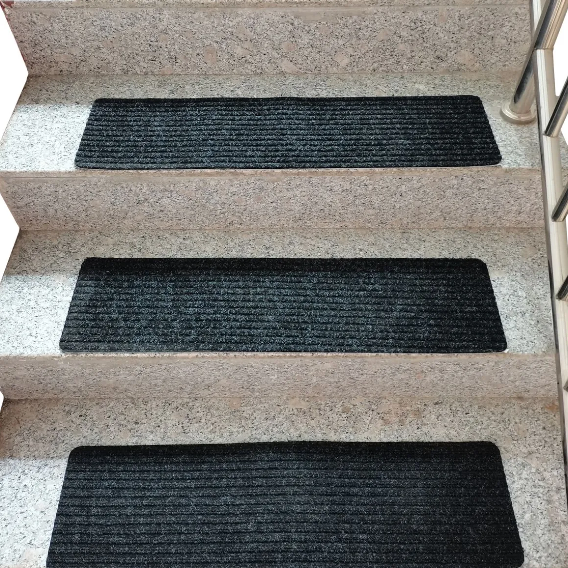 Stufenmatte selbstklebend 15er Set schwarz