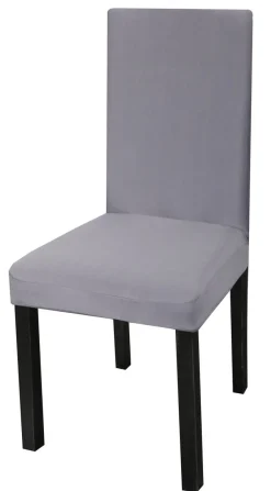 Stuhlbezug 2er Set anthrazit