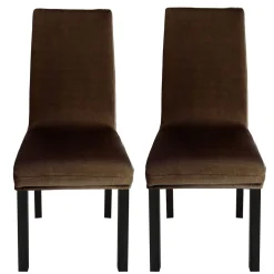Stuhlbezug 2er Set braun