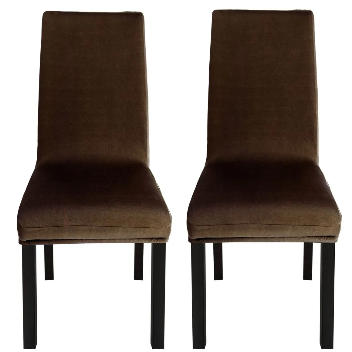 Stuhlbezug 2er Set braun
