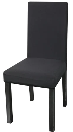 Stuhlbezug 2er Set schwarz