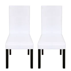Stuhlbezug 2er Set weiss