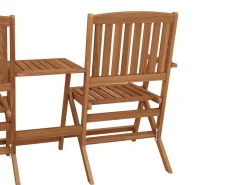 Stuhlset mit Tisch Holz SALEMA