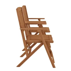 Stuhlset mit Tisch Holz SALEMA