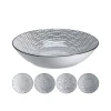 Suppenteller Set Porzellan 20 cm 4-teilig weiss/schwarz