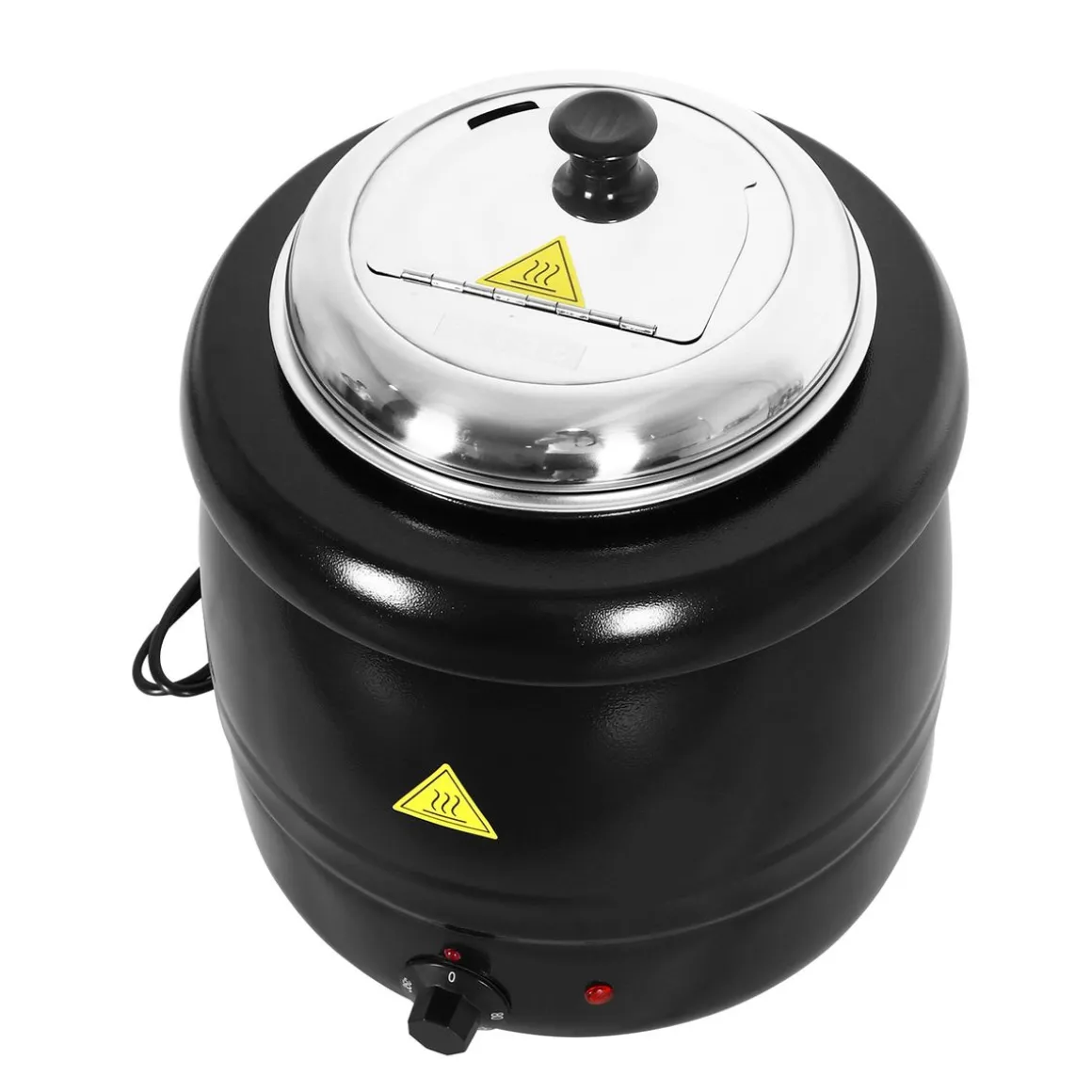 Suppentopf elektrisch 8L schwarz