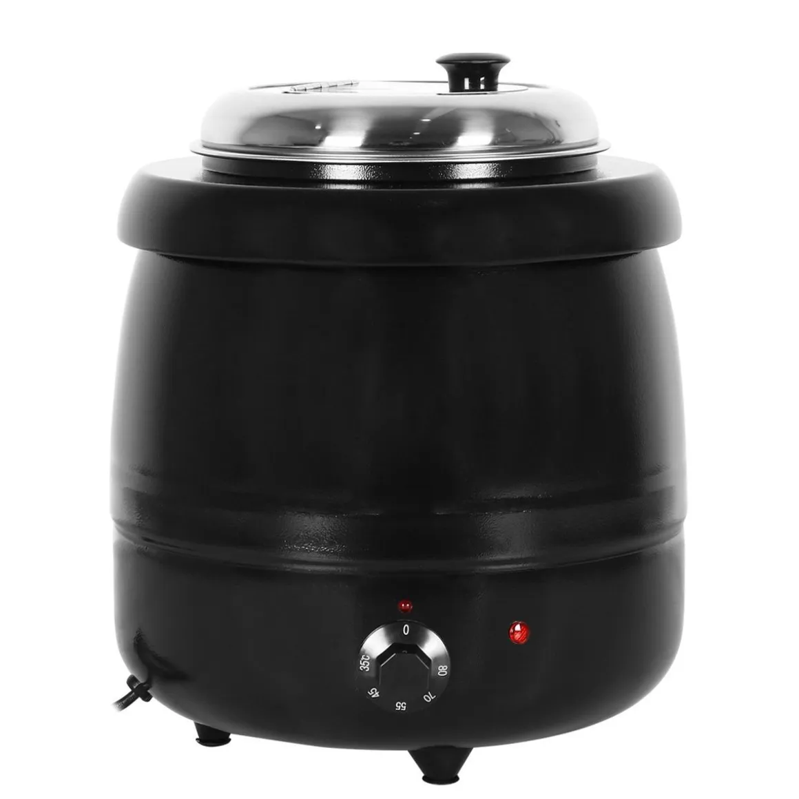 Suppentopf elektrisch 8L schwarz