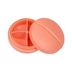 Tablettenbox rund 4 Fächer 7 cm