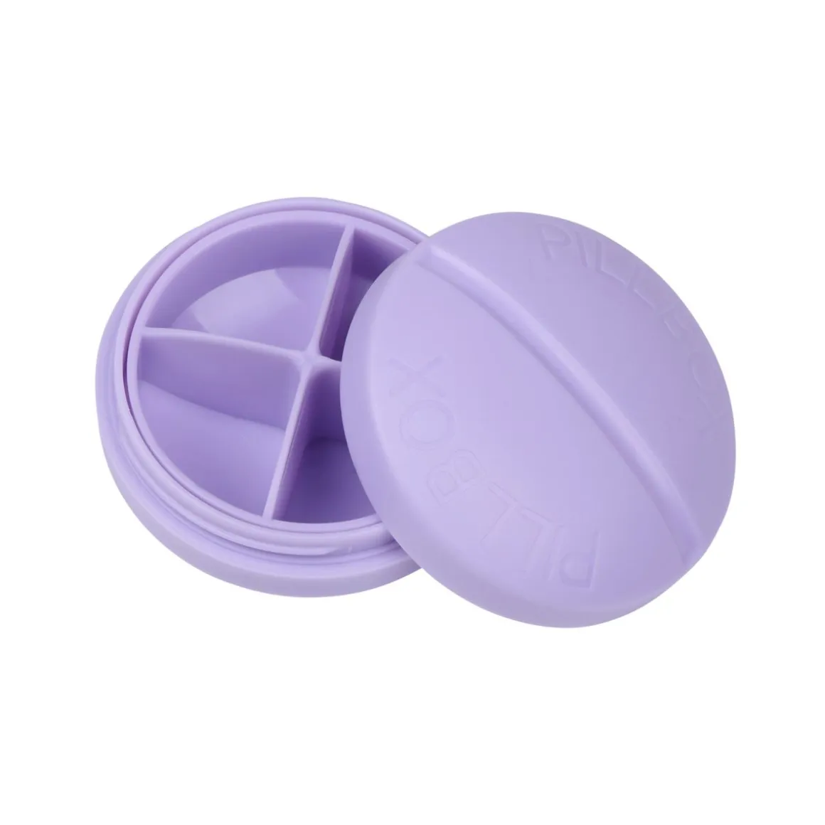 Tablettenbox rund 4 Fächer 7 cm
