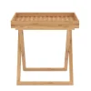 Tabletttisch Bambus ROLY klappbar 52 x 36 x 54 cm natur