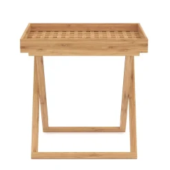 Tabletttisch Bambus ROLY klappbar 52 x 36 x 54 cm natur