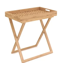Tabletttisch Bambus ROLY klappbar 52 x 36 x 54 cm natur