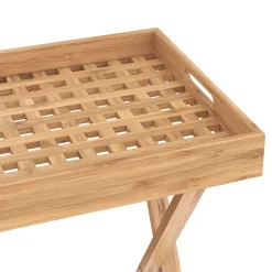 Tabletttisch Bambus ROLY klappbar 52 x 36 x 54 cm natur