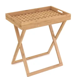 Tabletttisch Bambus ROLY klappbar 52 x 36 x 54 cm natur