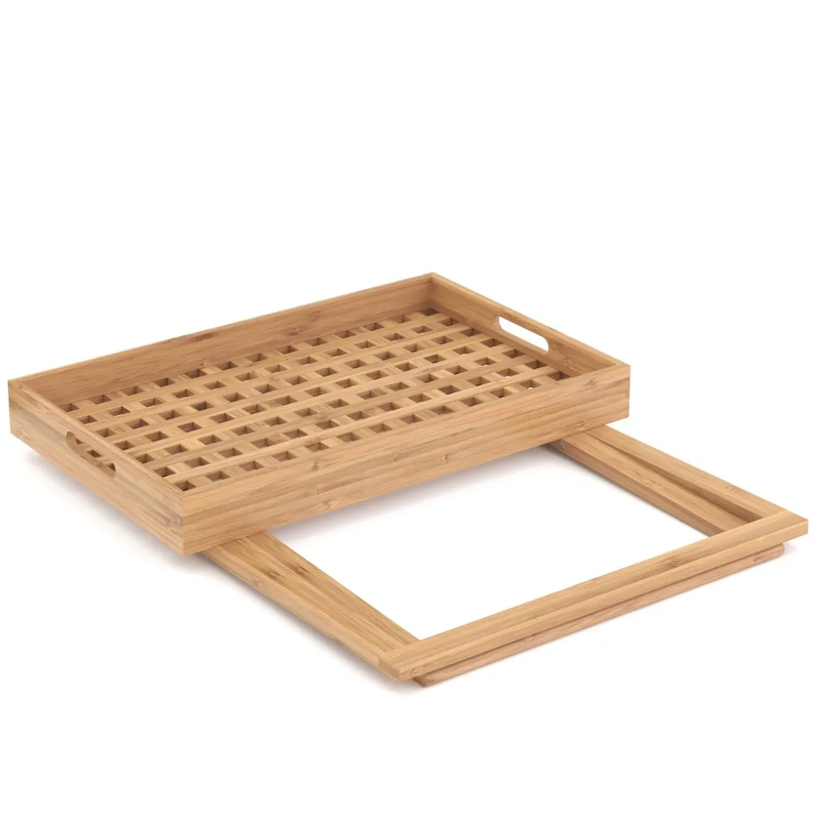 Tabletttisch Bambus ROLY klappbar 52 x 36 x 54 cm natur