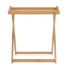 Tabletttisch Bambus TILLY klappbar 55 x 35 x 64 cm natur