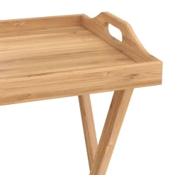 Tabletttisch Bambus TILLY klappbar 55 x 35 x 64 cm natur