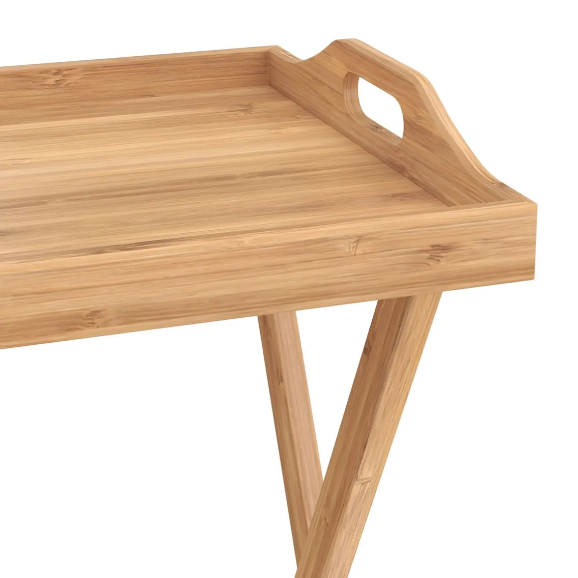Tabletttisch Bambus TILLY klappbar 55 x 35 x 64 cm natur