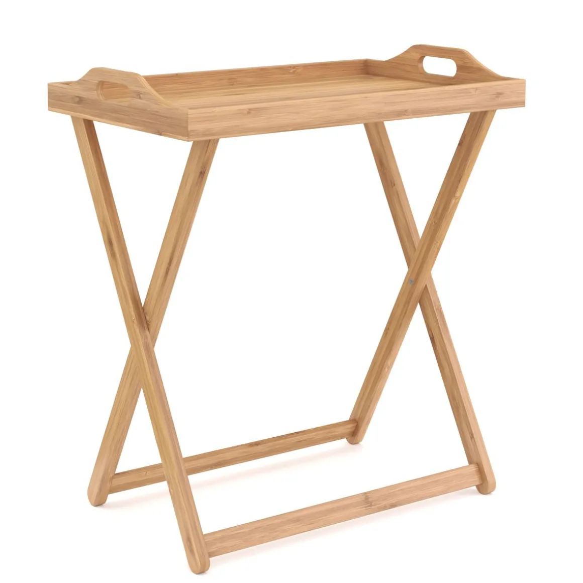 Tabletttisch Bambus TILLY klappbar 55 x 35 x 64 cm natur