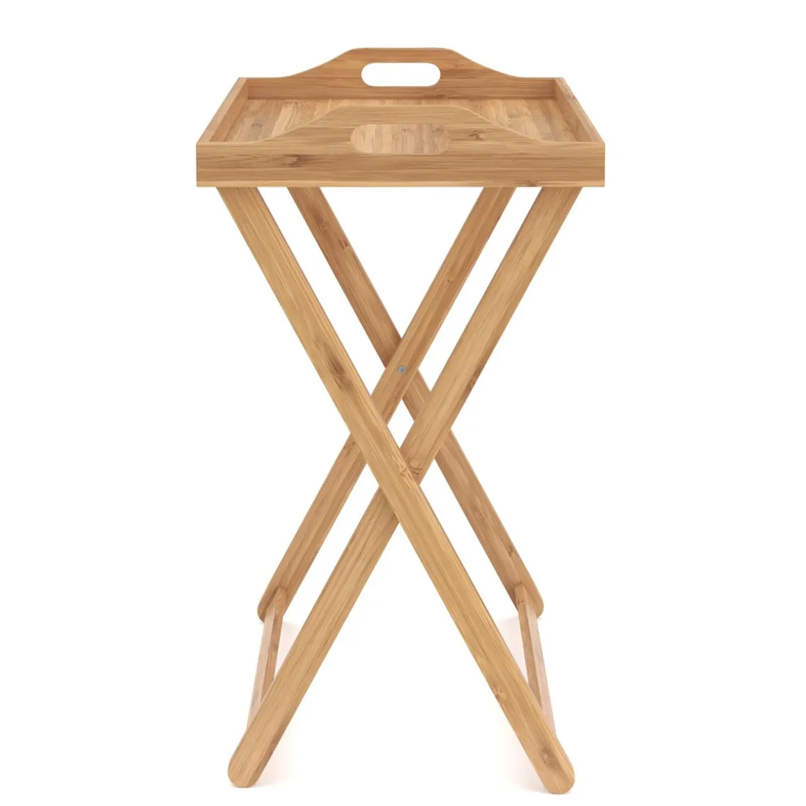 Tabletttisch Bambus TILLY klappbar 55 x 35 x 64 cm natur