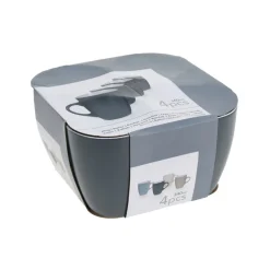 Tasse Set Steingut 340 ml 4-teilig
