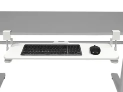 Tastaturablage ausziehbar 65 x 30 cm weiss
