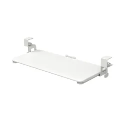 Tastaturablage ausziehbar 65 x 30 cm weiss