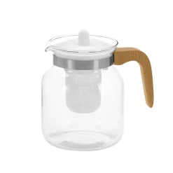 Teekanne Glas 1.5L weiss