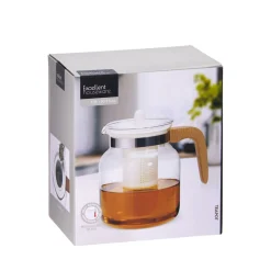 Teekanne Glas 1.5L weiss