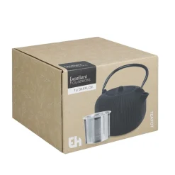 Teekanne Gusseisen 1L schwarz