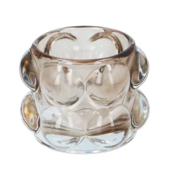 Teelichthalter Glas Bubble 9 x 7 cm
