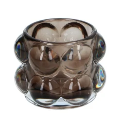 Teelichthalter Glas Bubble 9 x 7 cm