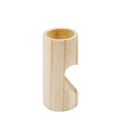 Teelichthalter Set Holz 2-teilig natur