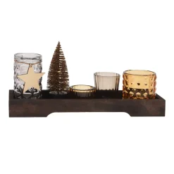 Teelichthalter Set Weihnachtsdeko 6-teilig