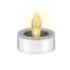 Teelicht solar 6 x 5 cm 2er Set silber