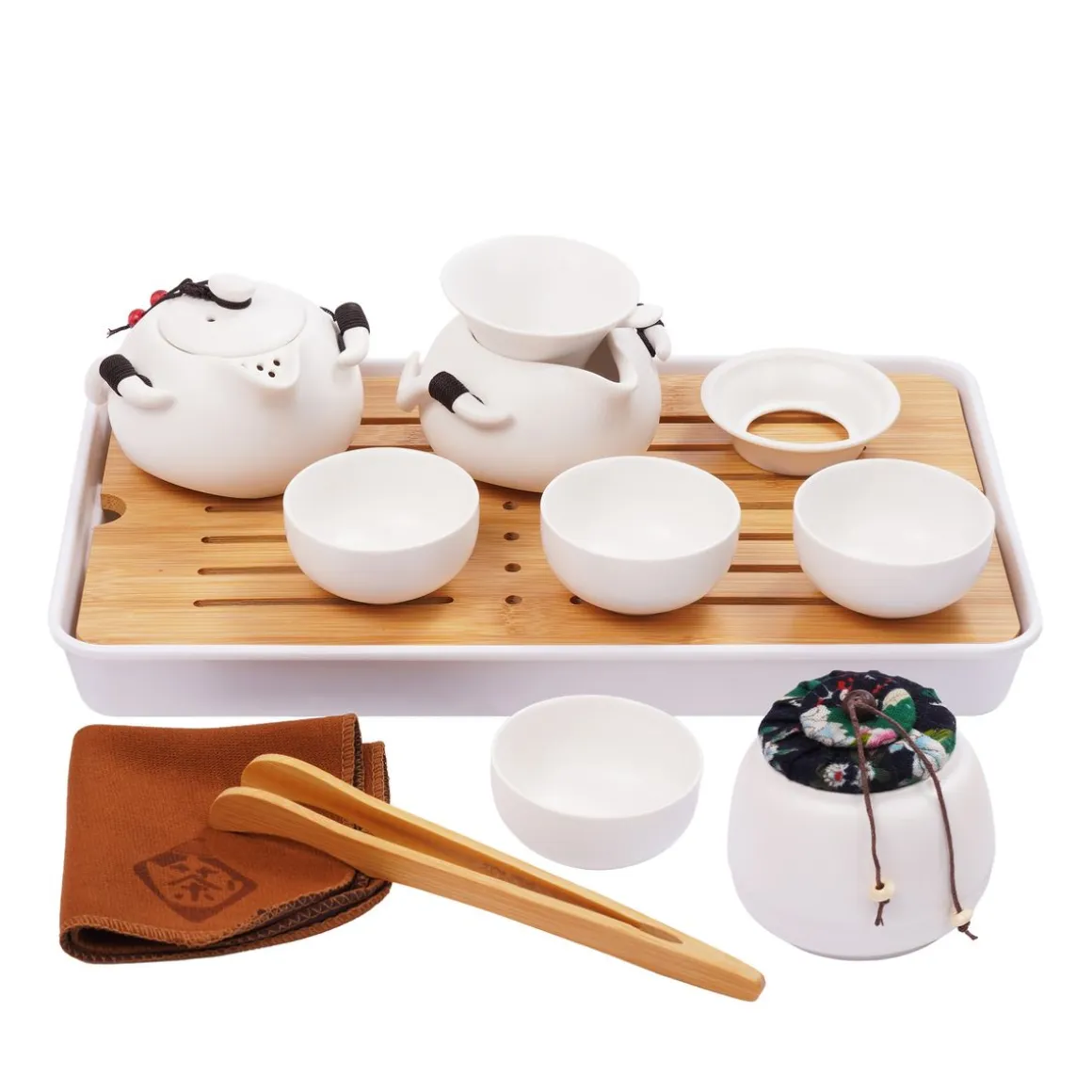 Teeset Kung Fu mit Reisetasche 12-teilig