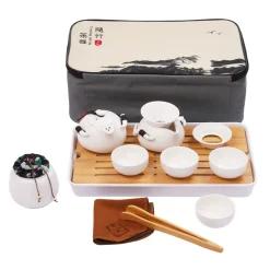 Teeset Kung Fu mit Reisetasche 12-teilig