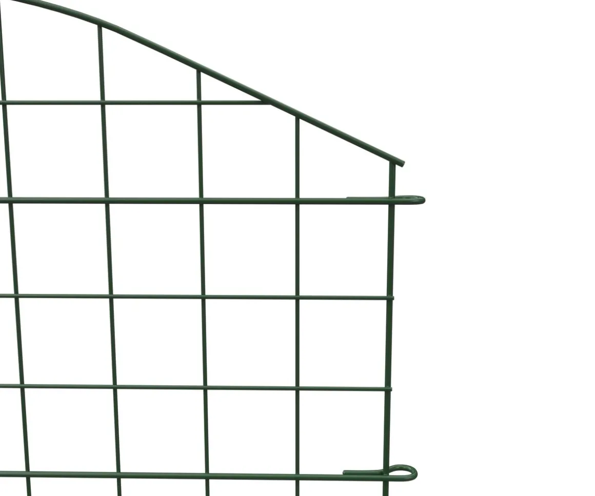 Teichzaun 78 x 77 cm 5er Set grün