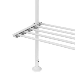 Teleskopregal mit 4 Ablagen 165 - 297 cm weiss