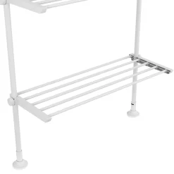 Teleskopregal mit 4 Ablagen 165 - 297 cm weiss