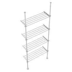 Teleskopregal mit 4 Ablagen 165 - 297 cm weiss