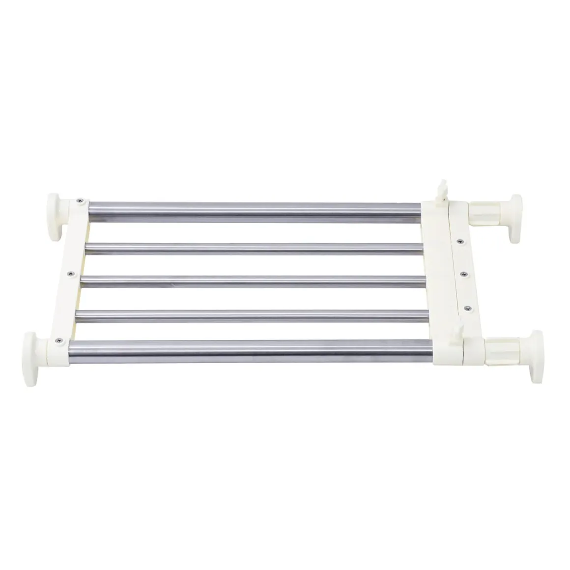 Teleskopregal 60/100 x 25 cm silber/weiss