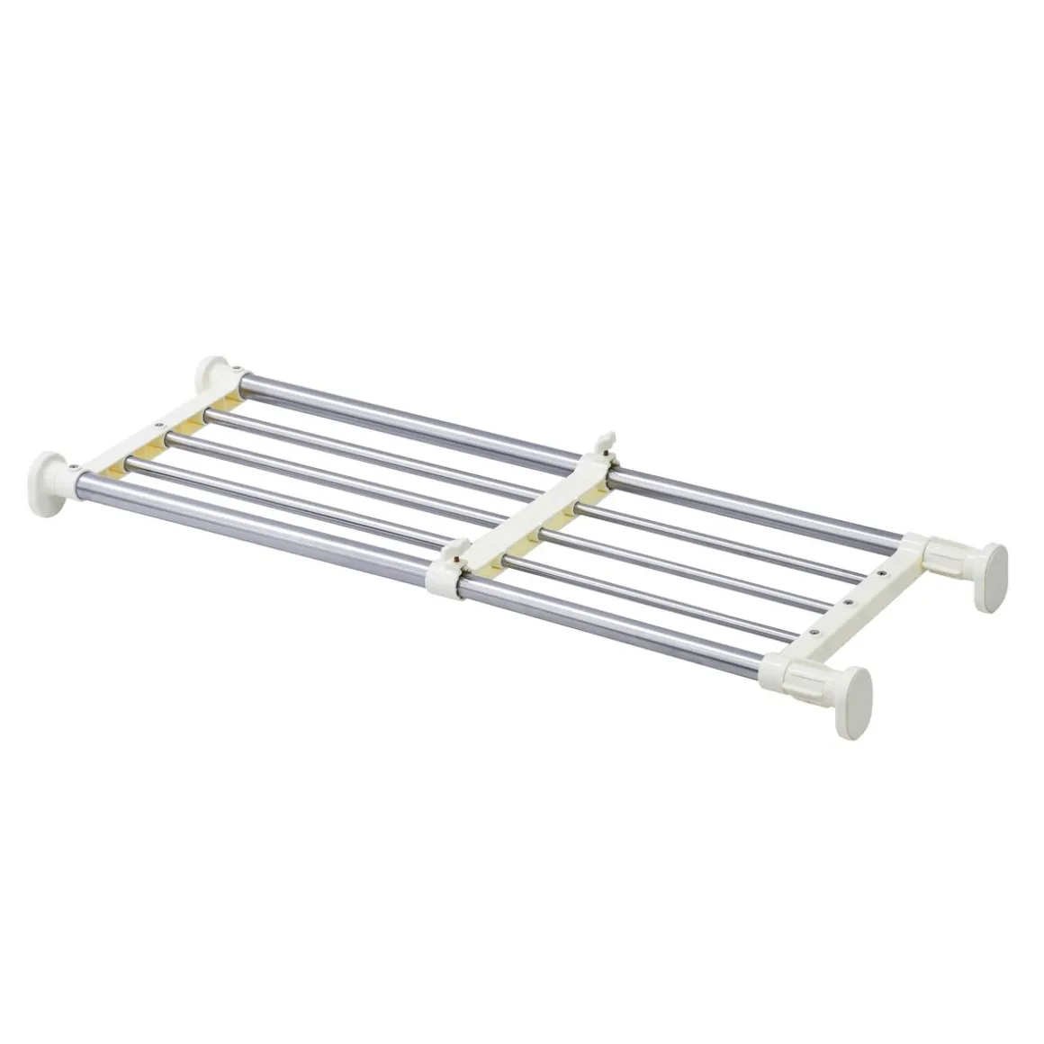 Teleskopregal 40/60 x 25 cm silber/weiss