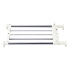 Teleskopregal 40/60 x 25 cm silber/weiss