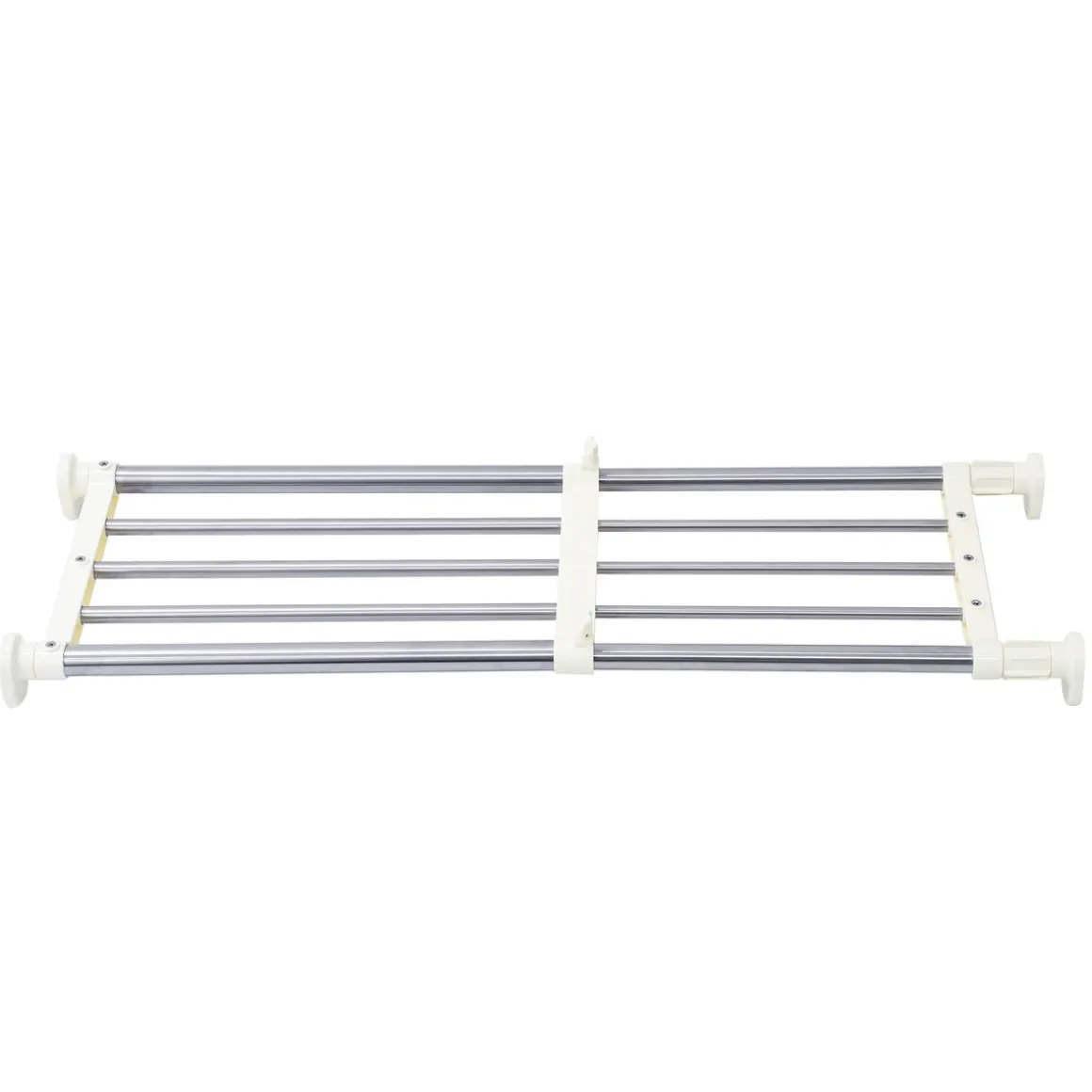 Teleskopregal 40/60 x 25 cm silber/weiss