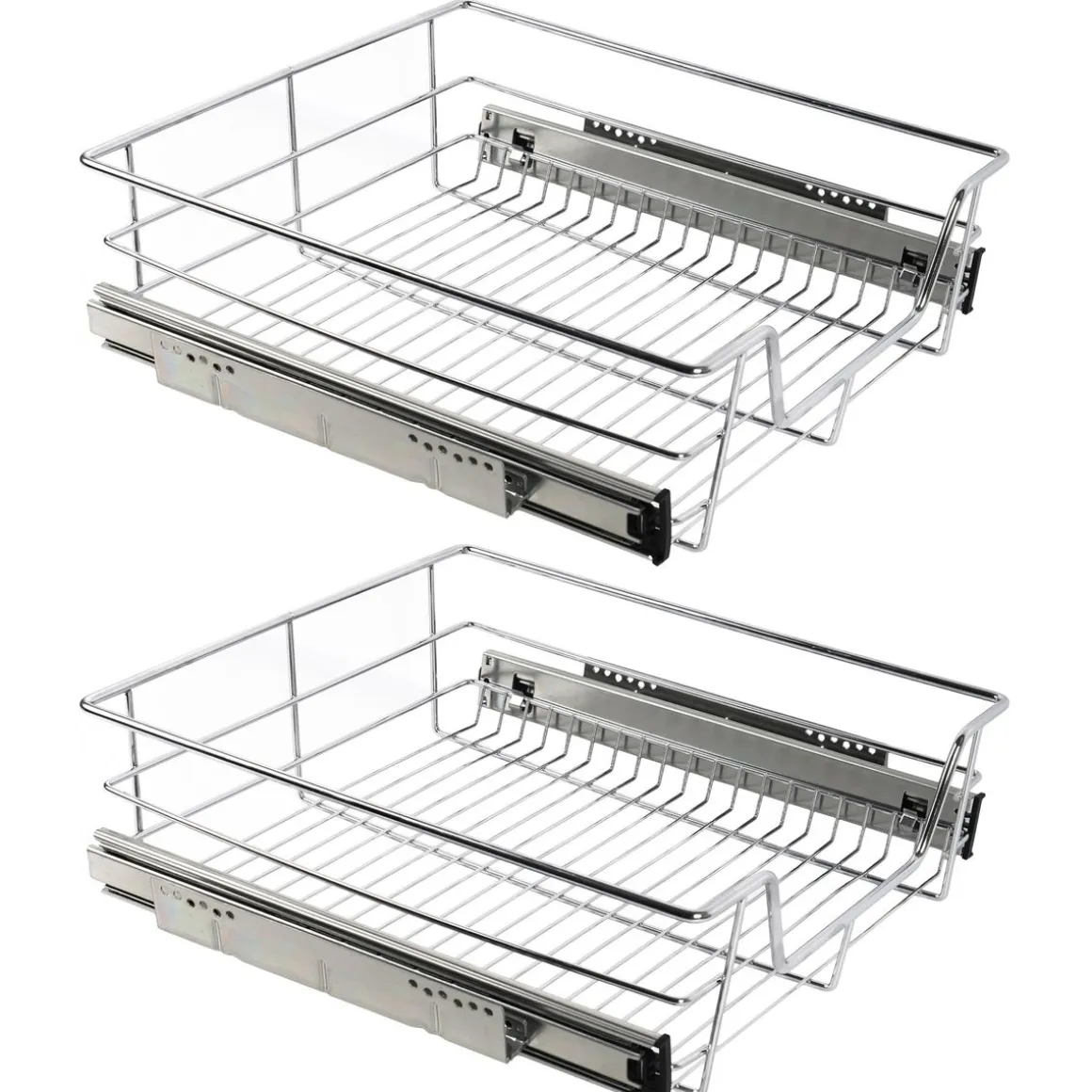 Teleskopschublade Schrank-Organizer 60 cm 2er Set